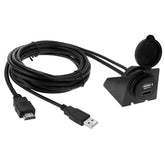 USB 2.0 & HDMI (Type-A) Male to Female Extension Cable, Length: 2m, USB 2.0 & HDMI (Type-A) Male to Female